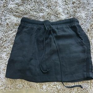 Cloth & Stone Charcoal Skirt with Drawstring
